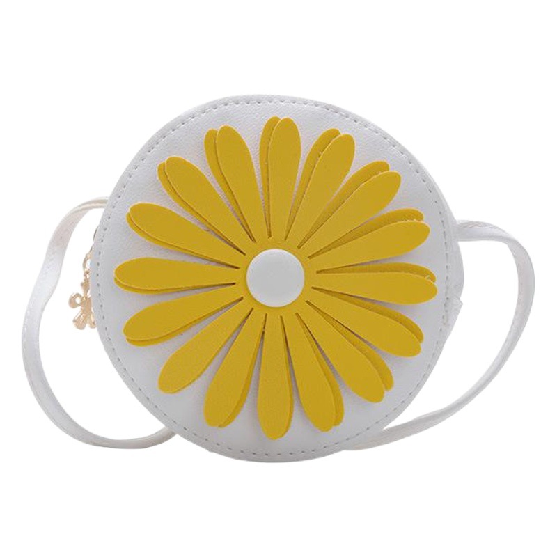 Bolso de los niños Nueva Ronda Margarita bolsa de mensajero moda chica bebé bolso de hombro estilo occidental todo-fósforo monedero