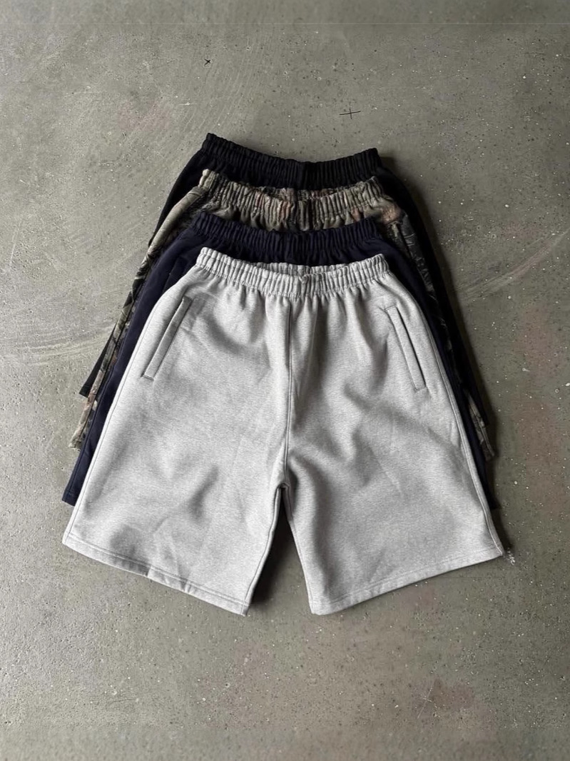 American Retro Europa y Estados Unidos Calle transfronteriza hip-hop verano bordado pantalones cortos sueltos casuales de moda pantalones cortos hombres