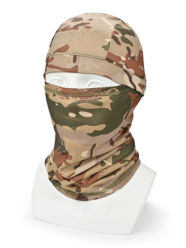 Ciclismo forro tapa verano hombres al aire libre de la motocicleta capucha transpirable protección UV protección solar cara cubierta máscara camuflaje