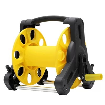 Suitable for car washing, watering water gun, water pipe, hose coil, storage rack, coiled pipe, pipe retractor, household portable water pipe truck (High pressure car wash water gun) - no-need-for-hose-small-pipe-collection-rack-can-be-wound-around-4-point-pipe-25m