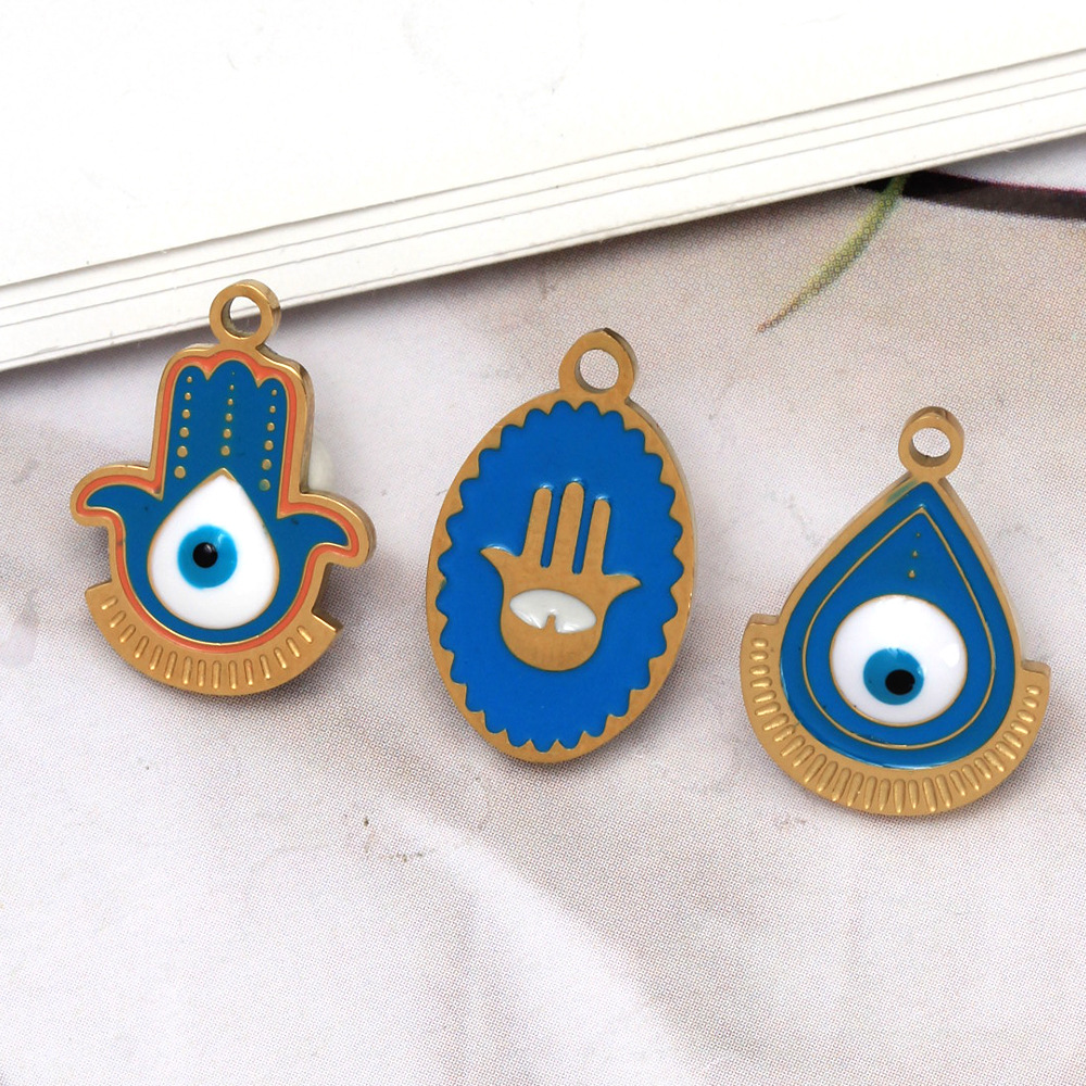 1 Pieza Acero Inoxidable 304 Ojo Del Diablo Palma Colgante display picture 8