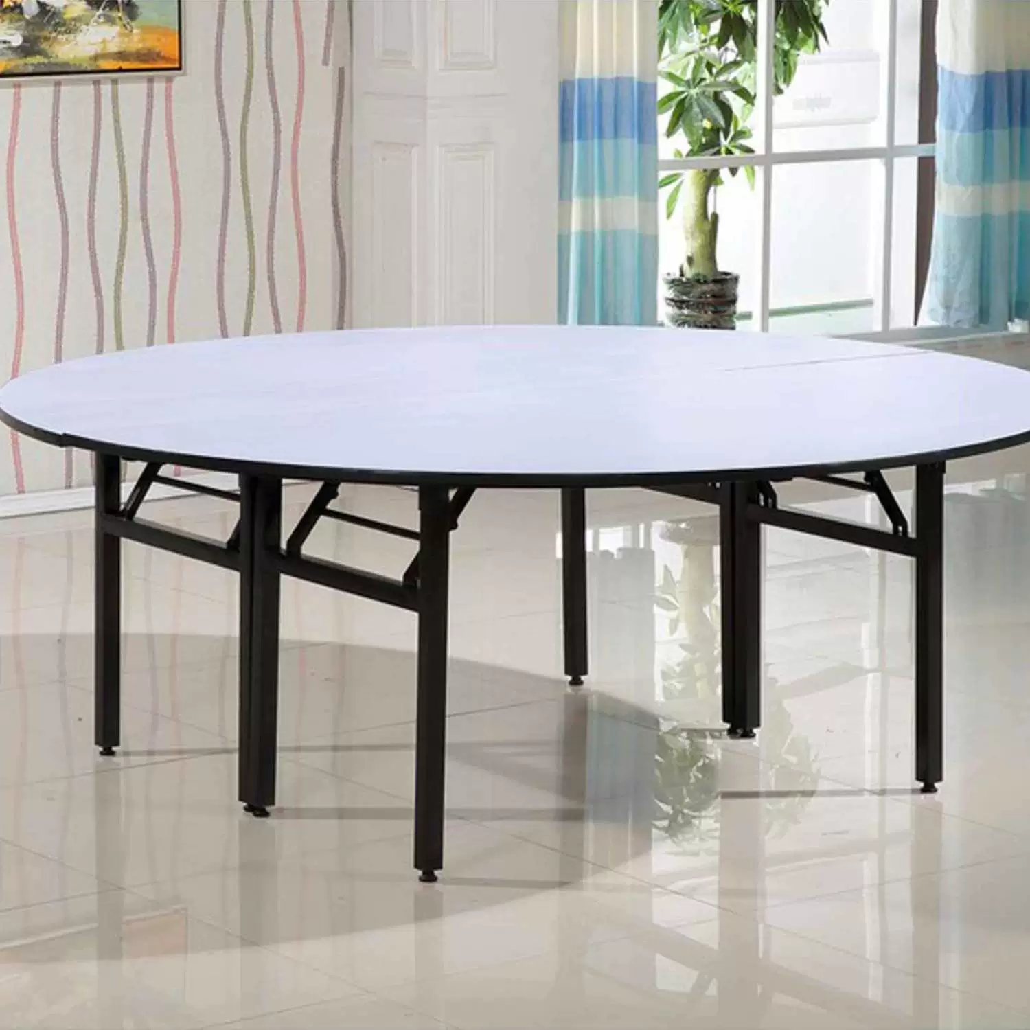 Круглый стол для ресторана отеля, круглая столешница, столешница для отеля, складной поворотный стол, складной обеденный стол, стол и стул, соединение круглой столешницы