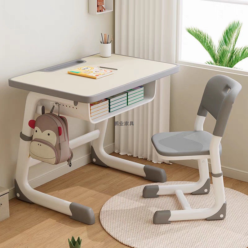 Children's Study Table, Writing Table, Home Desk, Primary School Student Desk and Chair, School Set, Special Liftable and Simple