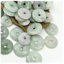 批发缅甸翡翠平安扣吊坠散件 冰糯种翡翠平安扣挂件