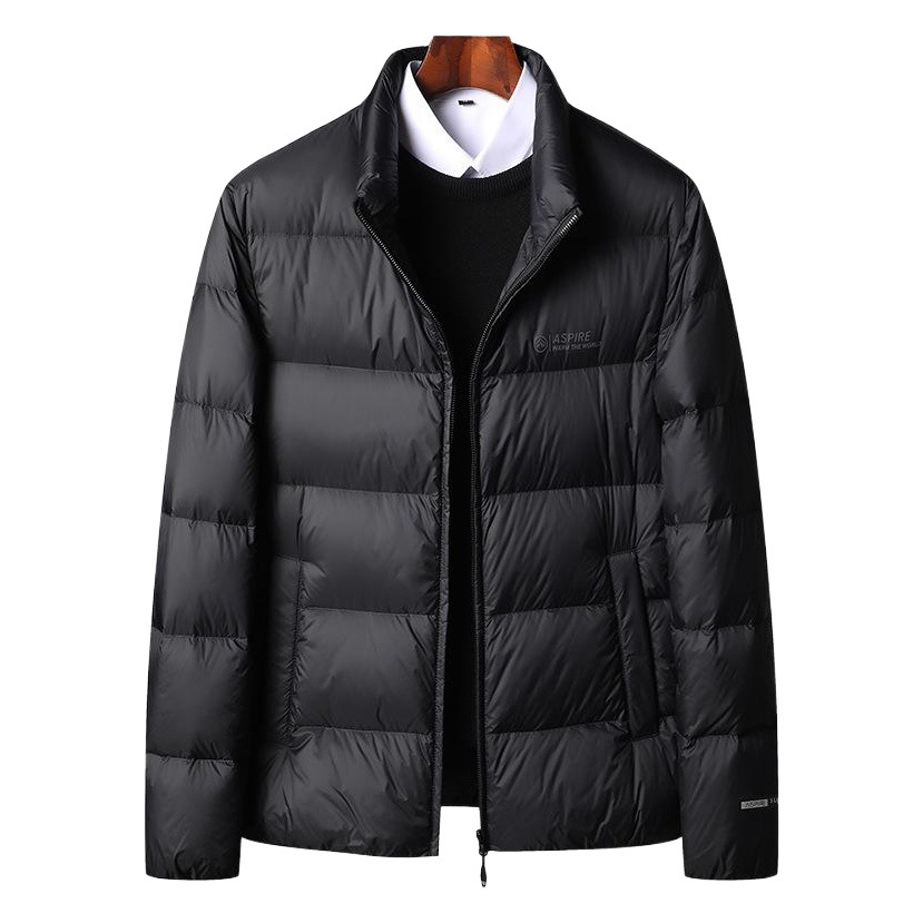 Invierno nuevo simple todo-fósforo abajo chaqueta de los hombres engrosada joven y de mediana edad a prueba de frío caliente de moda de pan abajo chaqueta