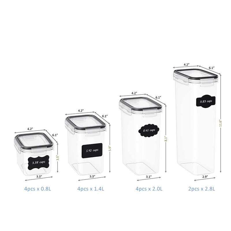 Frasco de plástico PP frascos de grado alimenticio multi-especificación frasco de almacenamiento