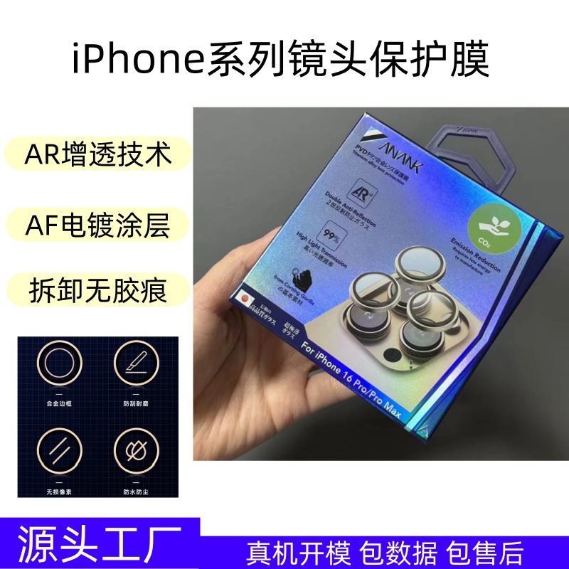 Aplicable a ANANK Apple 16promax lente película 15 / 14plus cámara de alta definición transparente ojo de halcón pegatina de posicionamiento