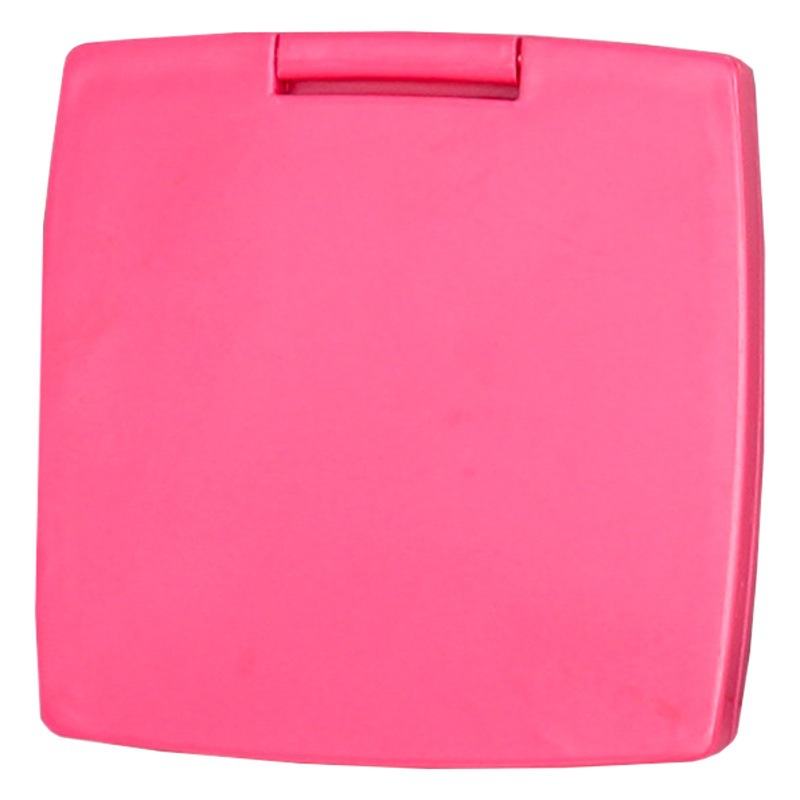 Mini espejo cuadrado plegable de plástico | Espejo cosmético portátil, logo personalizable, nuevo diseño