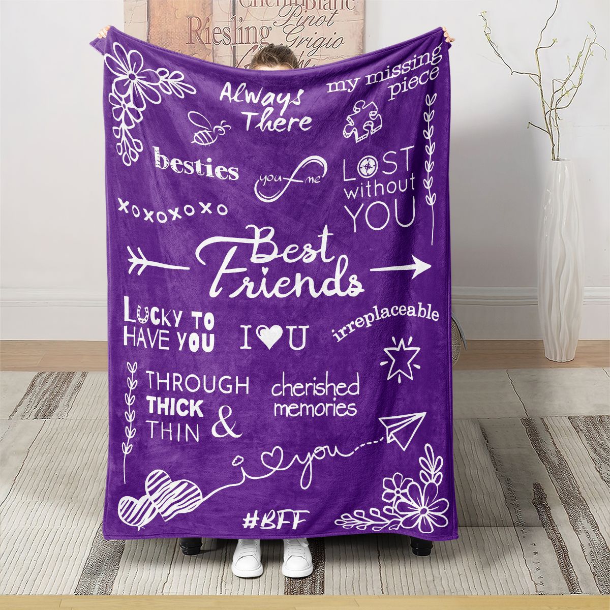 여성용 생일 담요