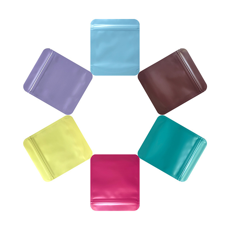 马卡龙哑光彩色超圆角ins风咖啡豆糖果零食包装袋自立拉链袋加厚