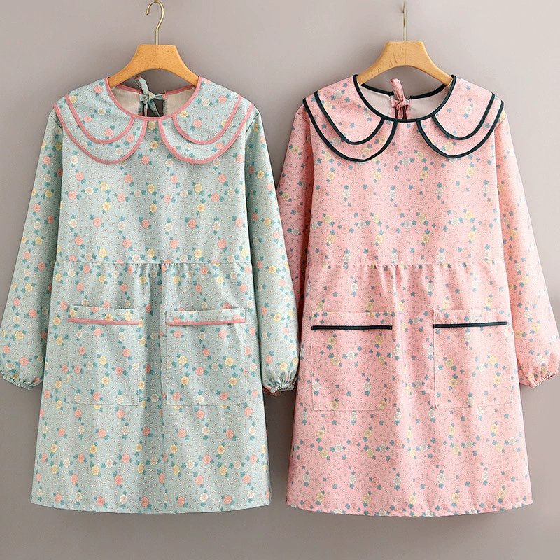 Модный противообрастающий износостойкий комбинезон с длинными рукавами в западном стиле для взрослых, женский домашний кухонный фартук, кулинарная работа на работе