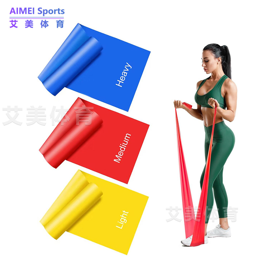 Yoga resistance band for shoulder and back stretching, fitness elastic band for home stretching training, TPE resistance band