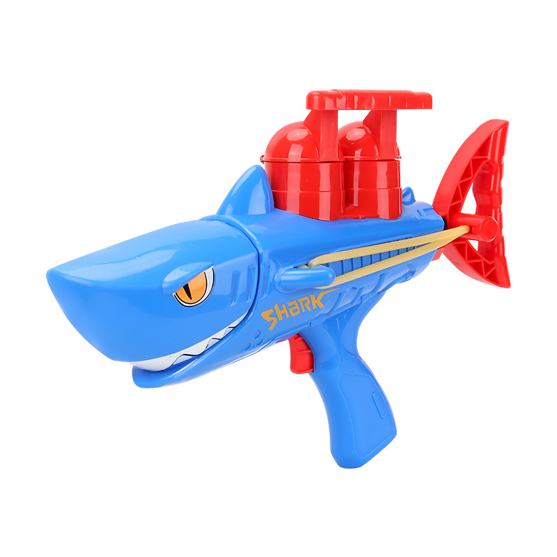 Pistola de bola de nieve de tiburón, bola de nieve, lanzador de balas suaves, clip de nieve para niños, bola de nieve al aire libre de invierno, pistola de juguete al por mayor