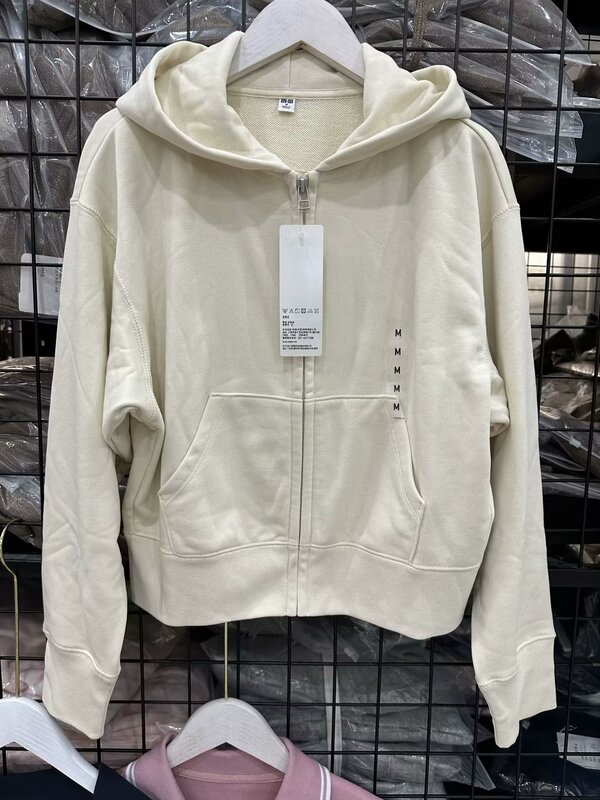 Autumn Women's New Sports Zipper Hooded Cardigan Outwear Pure Color Long-Sleeved Short Sweatshirt for Women 459787