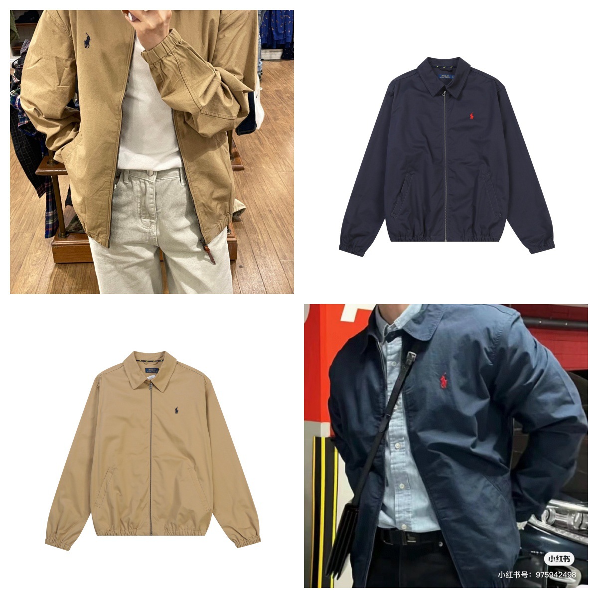 Cross-Border Supply Rl Retro American Lapel Casual Old Cadre Jacket Spring and Summer Thin Casual Business Style Old Money Style