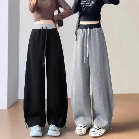 Pantalón tiro alto casual azul marino
