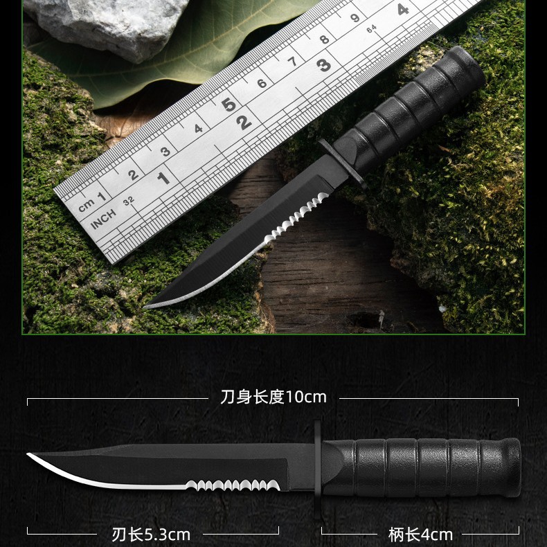 推荐批发不锈钢迷你刀户外野营小直刀快递开箱求生项链刀跨境爆款