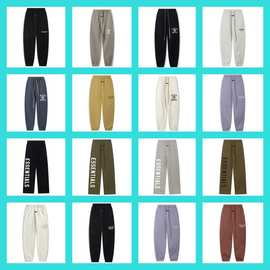 复线美式小众潮牌男士加绒秋冬直筒休闲长裤男装裤装复古卫裤跨境