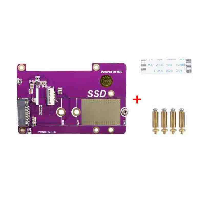 Расширительная плата Raspberry Pi 5 SSD Raspberry pi 5-е поколение PCIe to M.2 SSD адаптер板 модуль
