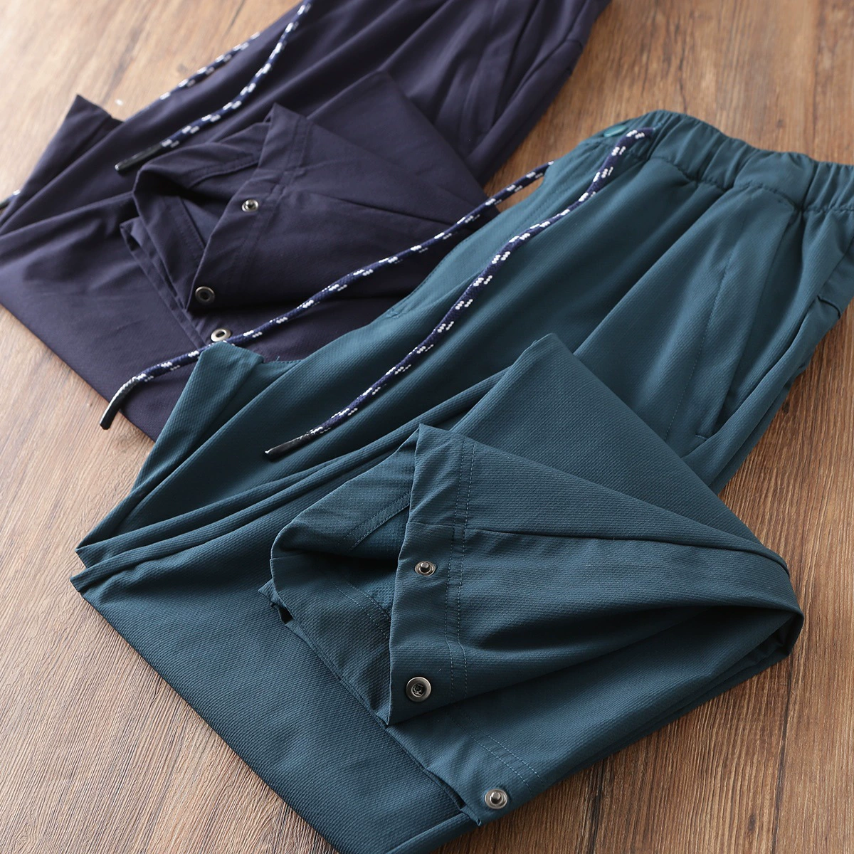 Ледяной шелк гладкий! Летние мужские тонкие дышащие эластичные брюки с кондиционером прямые спортивные повседневные брюки спортивные штаны