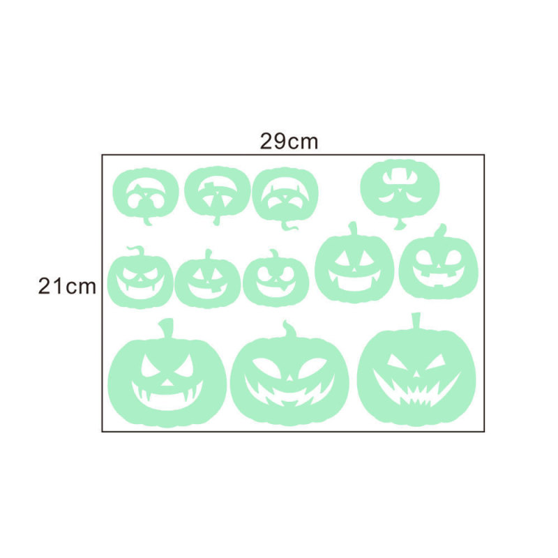 外国貿易クロスボーダーホットセールハロウィンステッカーフェスティバルシーンレイアウト発光ステッカー目発光ステッカーメーカー卸売|undefined