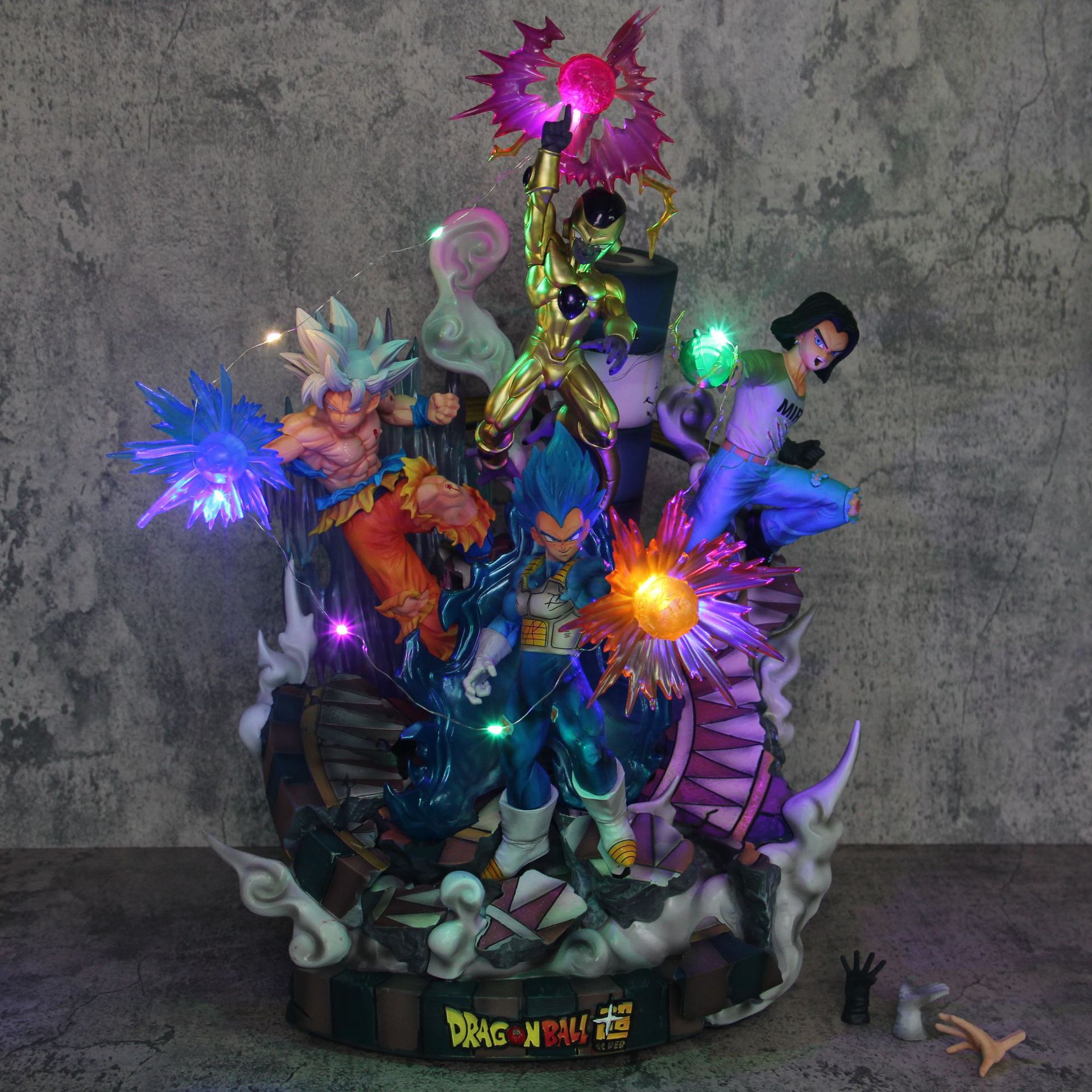 超大号手办七龙珠力量大会孙悟空贝吉塔弗利萨17号模型摆件