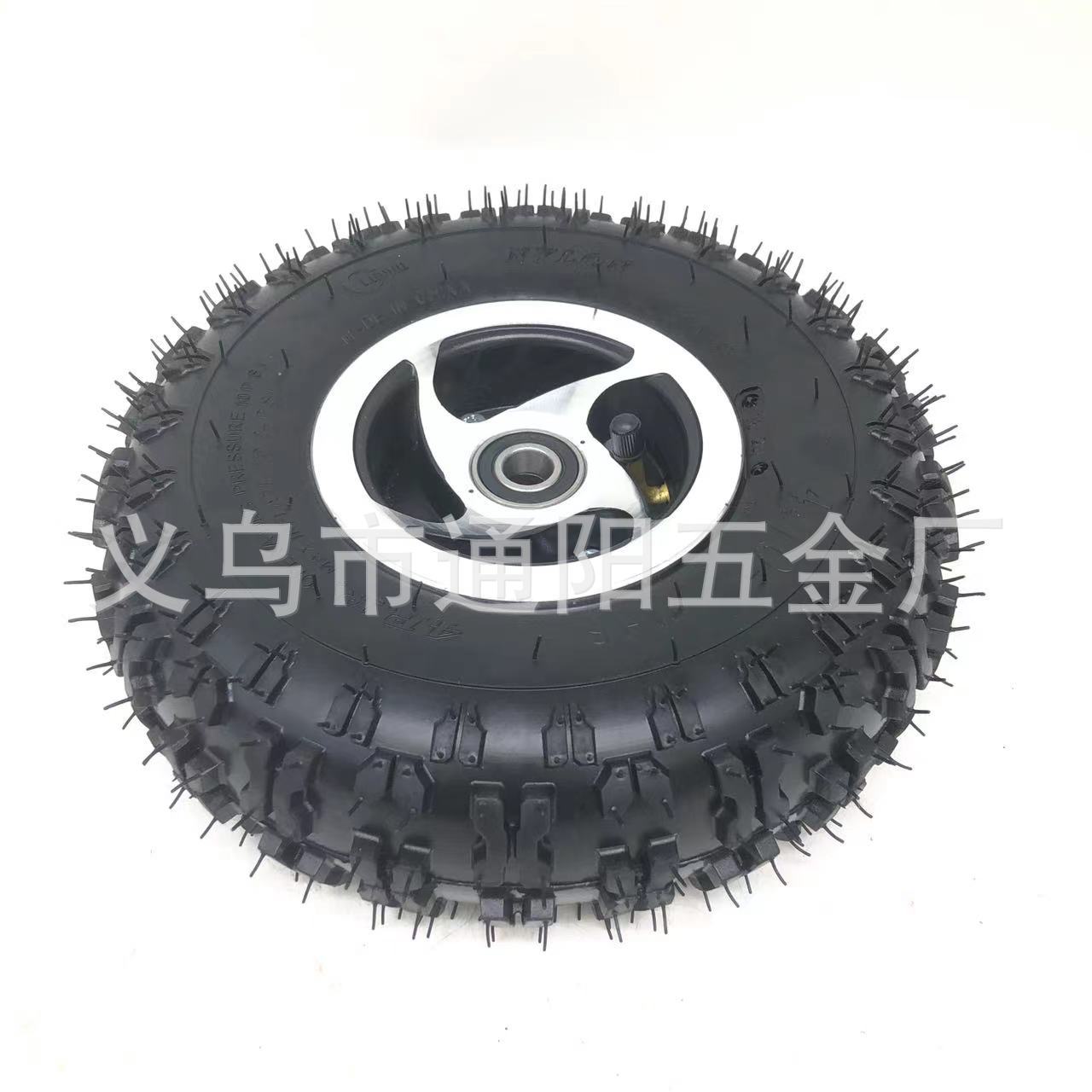 两冲拉力自制沙滩车全地形车场地儿童卡丁车10寸轮胎4.10-4越野轮