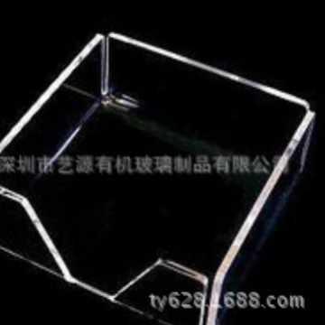 艺源厂 生产亚克力透明便签盒 长方形办公用品盒子 物品盒 压克力