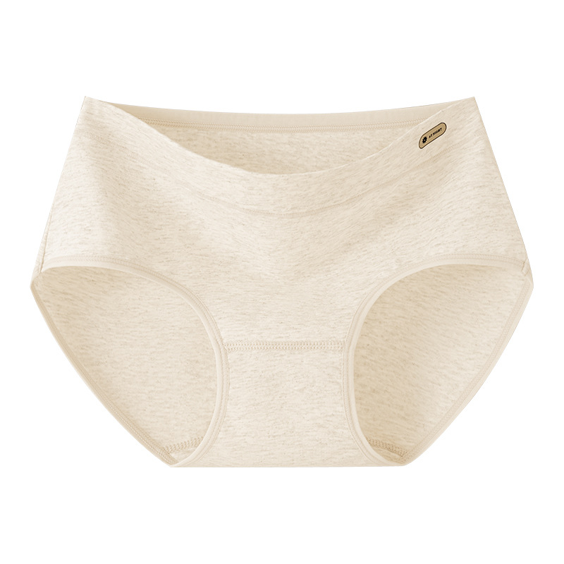 50 piezas de ropa interior de niña de algodón deportivo de algodón de color natural de clase A 10A entrepierna antibacteriana entrepierna de algodón entrepierna calzoncillos de cintura media para mujer