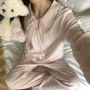 春秋长袖波点娃娃领家居服