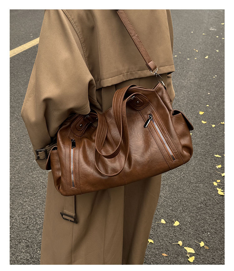 Vintage Damentasche Für Den Alltag Große Schultertasche Shopper_voghion.com