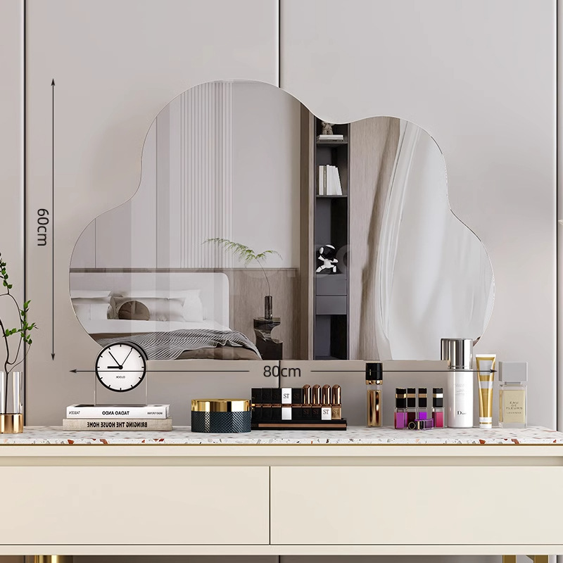 Espejo de maquillaje de nube 2025 nuevo espejo tocador dormitorio escritorio pared colgante led inteligente espejo de tocador con luz