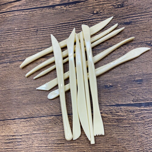 Art plastic soft clay tools 10-piece set Children's DIY sculpture modeling tools plastic auxiliary clay sculpting knife