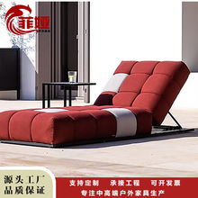 北欧户外沙滩躺床沙发时尚设计露天泳池躺椅防水防腐花园阳台