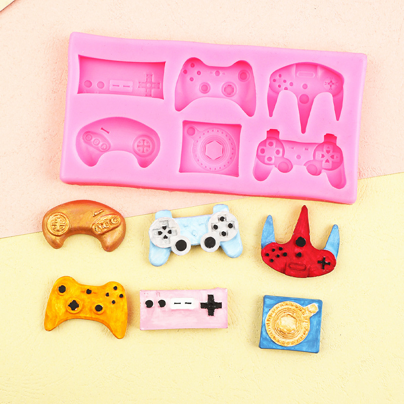 Mango de juego consola control remoto silicona molde DIY decoración pastel fondant chocolate seco ritmo haciendo
