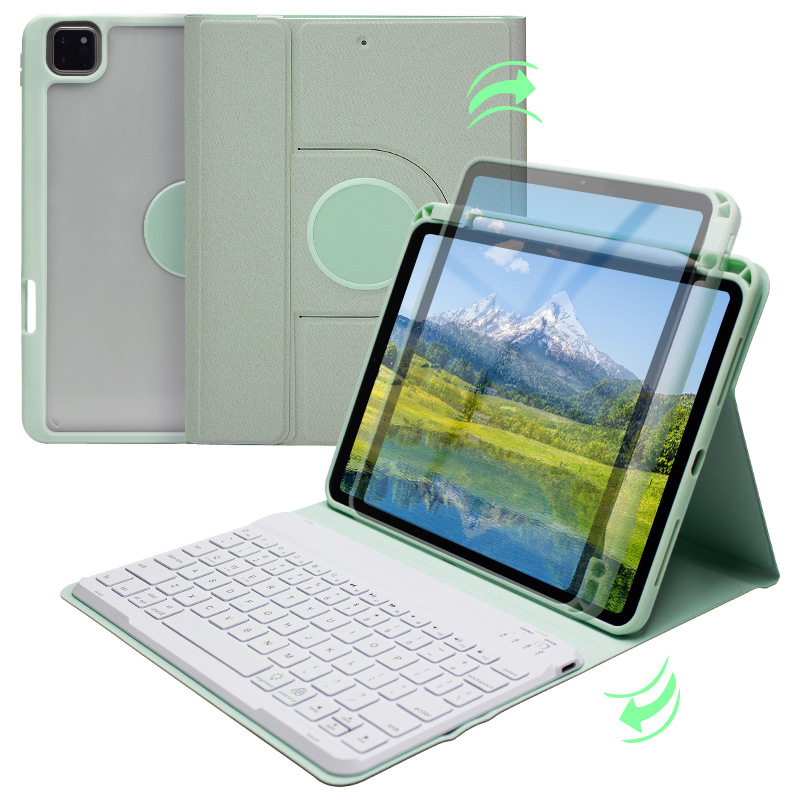 Apple iPad 磁気取り外し可能な回転保護ケース Apple iPad 11inch に適した透明アクリル曲げ防止|undefined