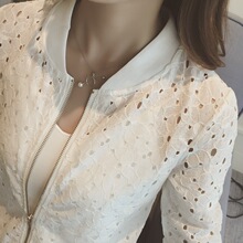 雪纺衫女2026新款夏季防晒衣大码开衫镂空洋气超仙长袖立领小衫女