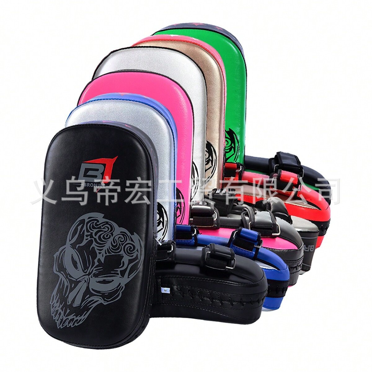 Adult Professional Boxing Foot Target Mma Training Square Target Black Thickened Curved Target Martial Arts Sanda Muay Thai Fighting