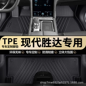 Hyundai Santa Fe üçün TPE Avtomobil Döşəmə Xalçaları Suya Davamlı