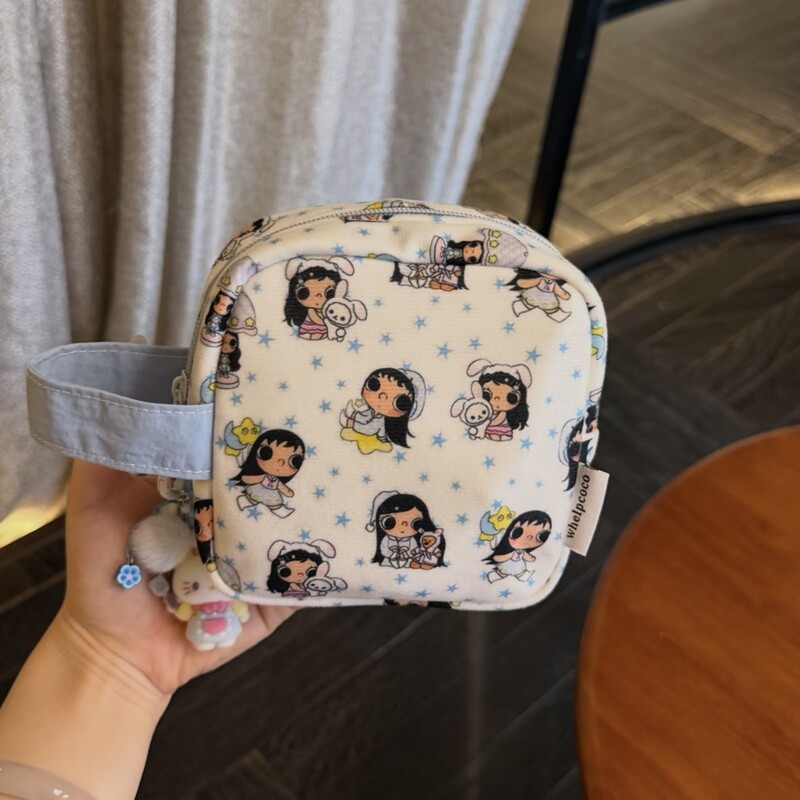 Ins-Style Cute Cartoon Coin Purse, Student Makeup Bag, Portable Storage Camera Bag, Two-Dimensional Pencil Case, Handbag Ins-Style Cute Cartoon Coin Purse, Student Makeup Bag, Portable Storage Camera Bag, Two-Dimensional Pencil Case, Handbag