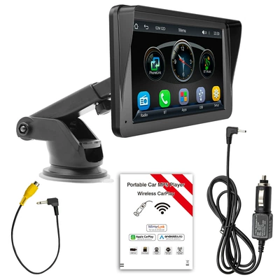Cross-Border 7inch Portable In-Car Screen Bluetooth Mp5 Player High-Definition Large Screen Wireless Carplay Car Navigation (Car display) - x5-300-7inch-hd-touch-screen