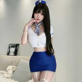情趣内衣性感护士空姐制服套装女佣三点秘书纯欲水手套装包臀裙女
