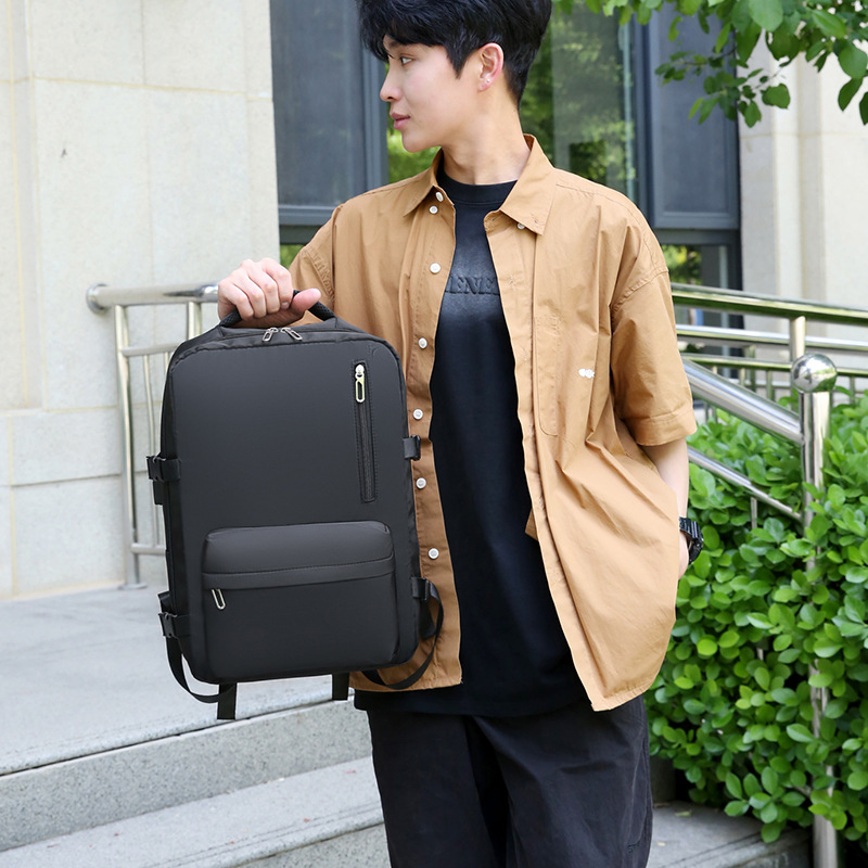 New Business Travel Large Capacity USB Interface Backpack Computer Bag_voghion.com