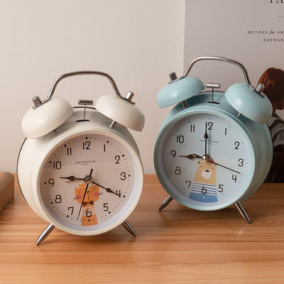 student alarm clock lovely Cartoon children Dedicated Alarm Metal Clock bedroom Bedside personality Lazy man originality On behalf of