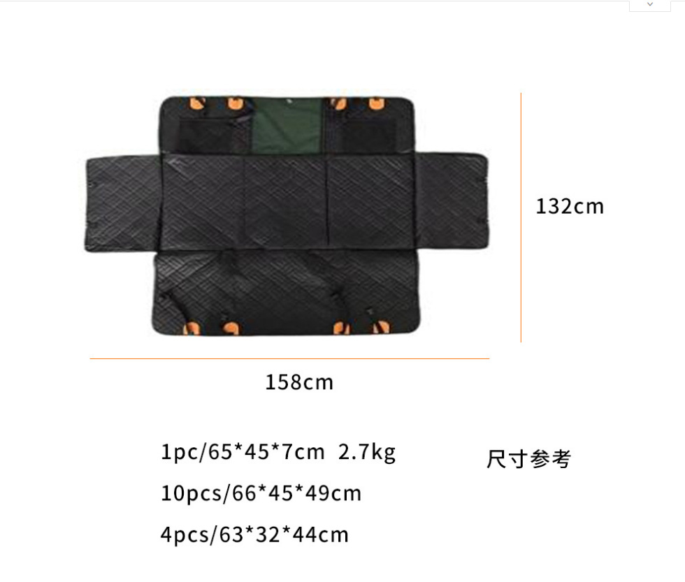 Pet Car Seat Cushion for Back Seat, Dog Seat Cushion for Rear Seat, Multifunctional Safety Seat with Backrest, Anti-Dirt and Waterproof