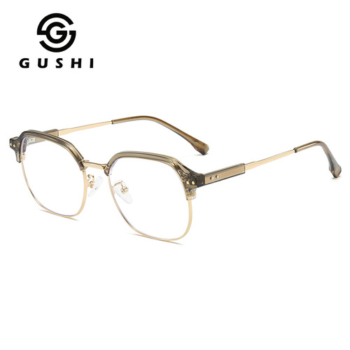 2024 new men's glasses anti-blue light tr90 metal glasses frame high-end factory wholesale myopia glasses frame for women