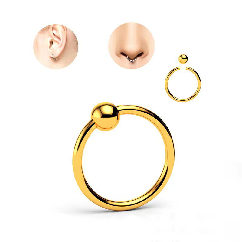 Piercing barbell de acero inoxidable para lengua y labio_voghion.com