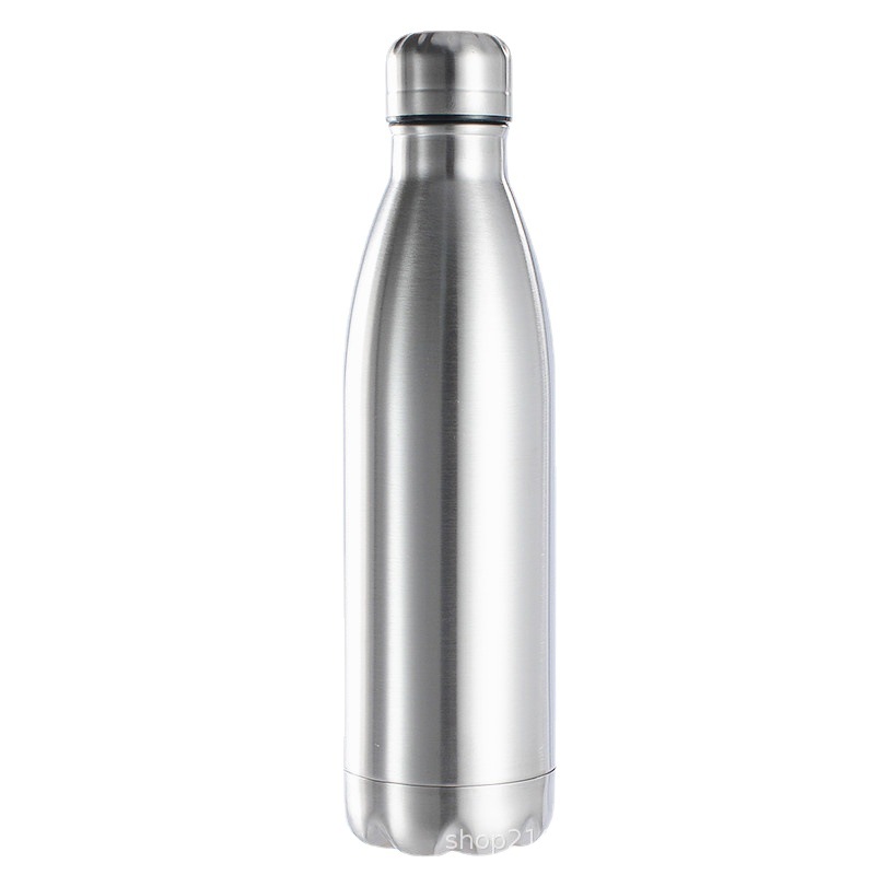 Cantimplora de Acero Inoxidable de Una Pared, Estilo Clásico de Botella de Refresco