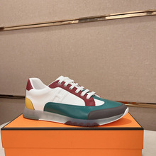 邦家尼欧洲站男鞋板鞋潮牌发型师运动单鞋新款休闲真皮欧美牛皮男