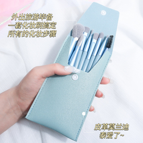 Morandi makeup brush set ultra-soft loose powder high-gloss concealer eye shadow brush Cangzhou portable set brush makeup tool